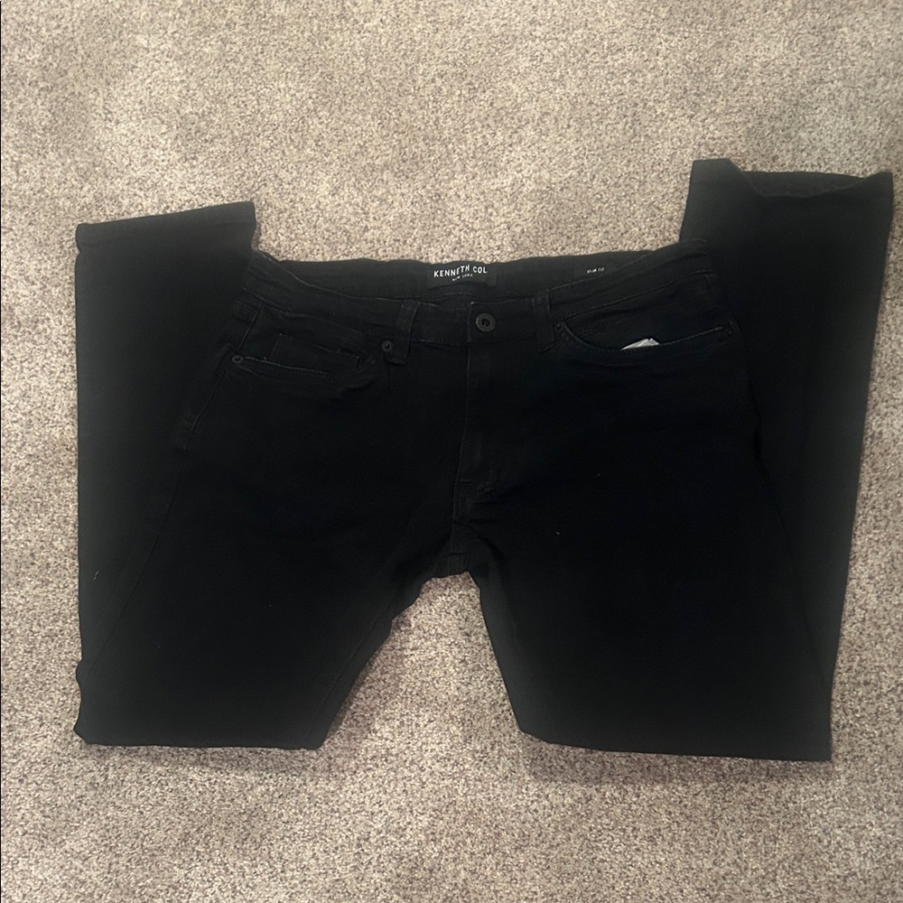 Kenneth Cole Men's Black Slim Jeans